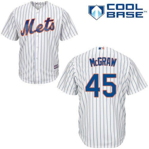 68636602c0e1f_1 Mets #45 Tug McGraw White(Blue Strip) Home Cool Base Stitched MLB Jersey