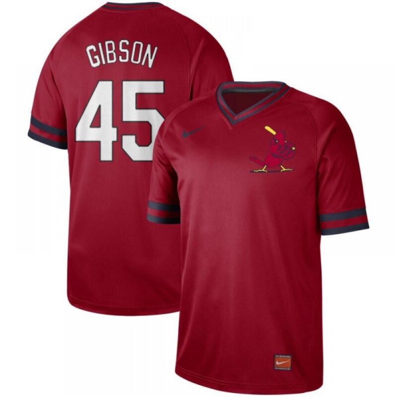 686366204d0a1_1 Men's St. Louis Cardinals #45 Bob Gibson Red Cooperstown Collection Legend Stitched MLB Jersey