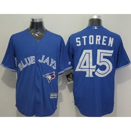 6863668ccef33_1 Blue Jays #45 Drew Storen Blue New Cool Base Stitched MLB Jersey
