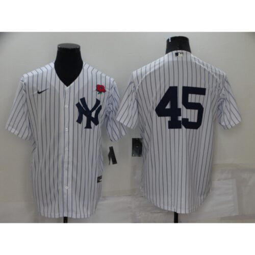 686366eb9fadd_1 Men's New York Yankees #45 Gerrit Cole White Cool Base Stitched Baseball Jersey
