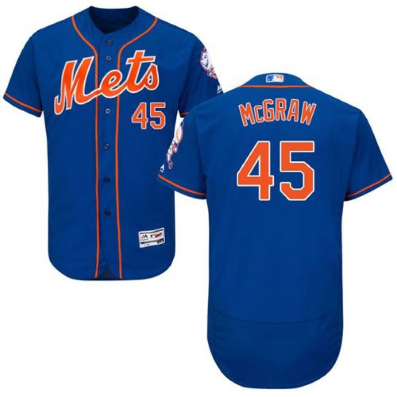 686366f25e9fa_1 Mets #45 Tug McGraw Blue Flexbase Authentic Collection Stitched MLB Jersey
