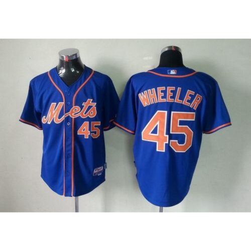 68636700022a0_1 Mets #45 Zack Wheeler Blue Cool Base Stitched MLB Jersey