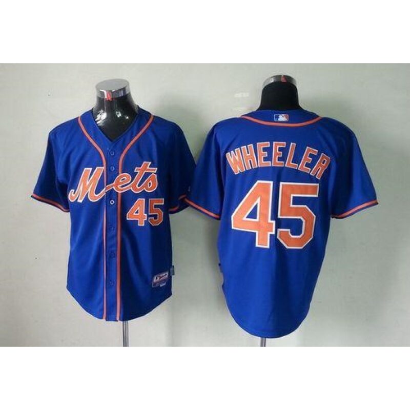 68636700022a0_1 Mets #45 Zack Wheeler Blue Cool Base Stitched MLB Jersey