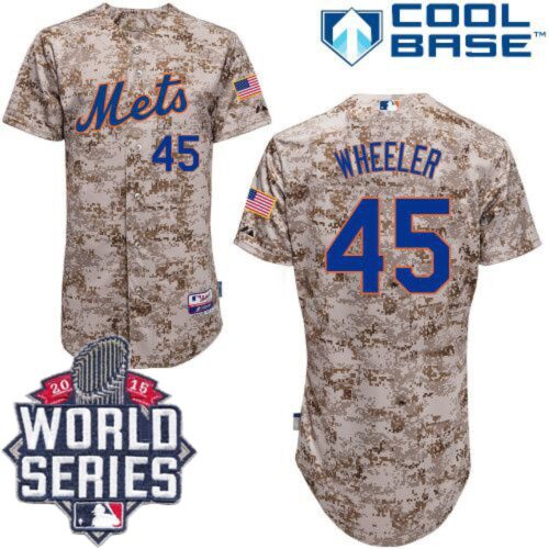 68636714cf116_1 Mets #45 Zack Wheeler Alternate Camo Cool Base W/2015 World Series Patch Stitched MLB Jersey