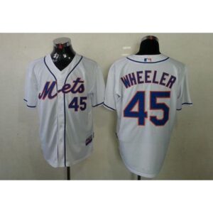 6863673702725_1 Mets #45 Zack Wheeler White Cool Base Stitched MLB Jersey