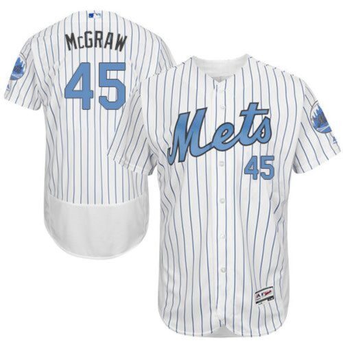 6863673a4e3f0_1 Mets #45 Tug McGraw White(Blue Strip) Flexbase Authentic Collection 2016 Father's Day Stitched MLB Jersey