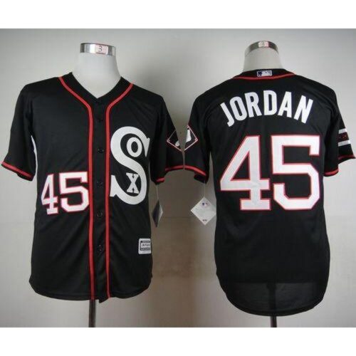 6863679e41f08_1 White Sox #45 Michael Jordan Black New Cool Base Stitched MLB Jerseys
