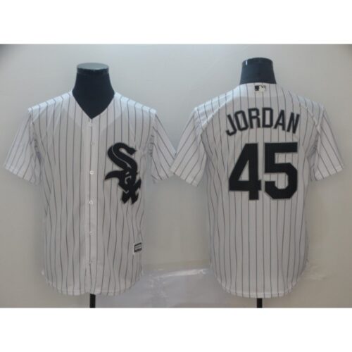 686367ca1b781_1 Men's Chicago White Sox #45 Michael Jordan White Cool Base Stitched MLB Jersey