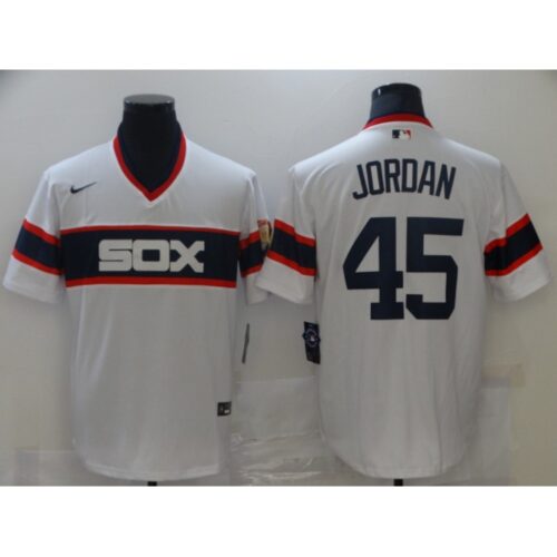 686367cdb04c2_1 Men's Chicago White sox #45 Michael Jordan White Throwback Stitched Jersey