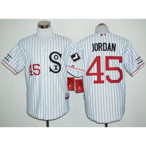 686367d84f946_1 White Sox #45 Michael Jordan White(Black Strip) Cooperstown Stitched MLB Jersey