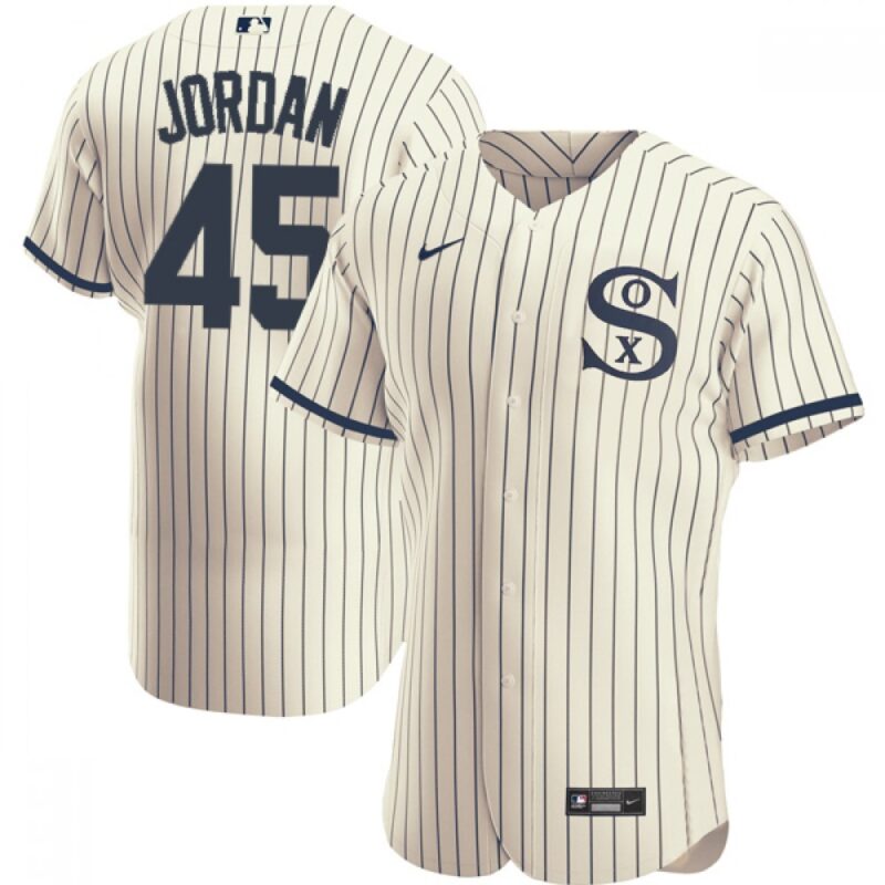 6863681f8ada1_1 Men's Chicago White Sox #45 Michael Jordan 2021 Cream/Navy Field of Dreams Name&Number Flex Base Stitched Jersey