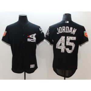 686368230d615_1 Men's Chicago White Sox #45 Michael Jordan Black 2018 Spring Training Flexbase Stitched MLB Jersey