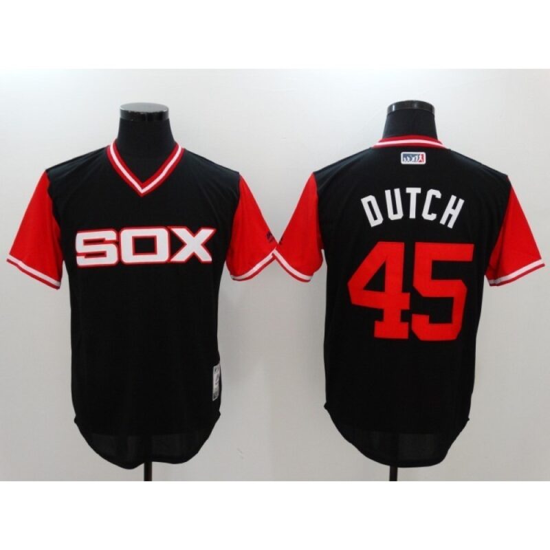 686368269bbd4_1 Men's Chicago White Sox #45 Michael Jordan Black Cool Base Stitched Jersey