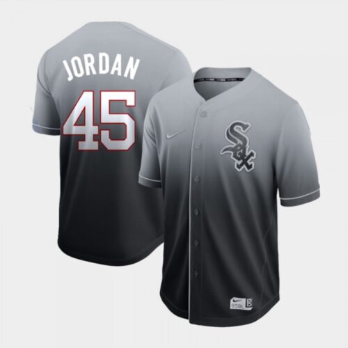 68636839d0d8b_1 Men's Chicago White Sox #45 Michael Jordan Gray Fade Stitched MLB Jersey