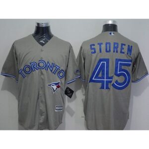 6863685f5b842_1 Blue Jays #45 Drew Storen Grey New Cool Base Stitched MLB Jersey