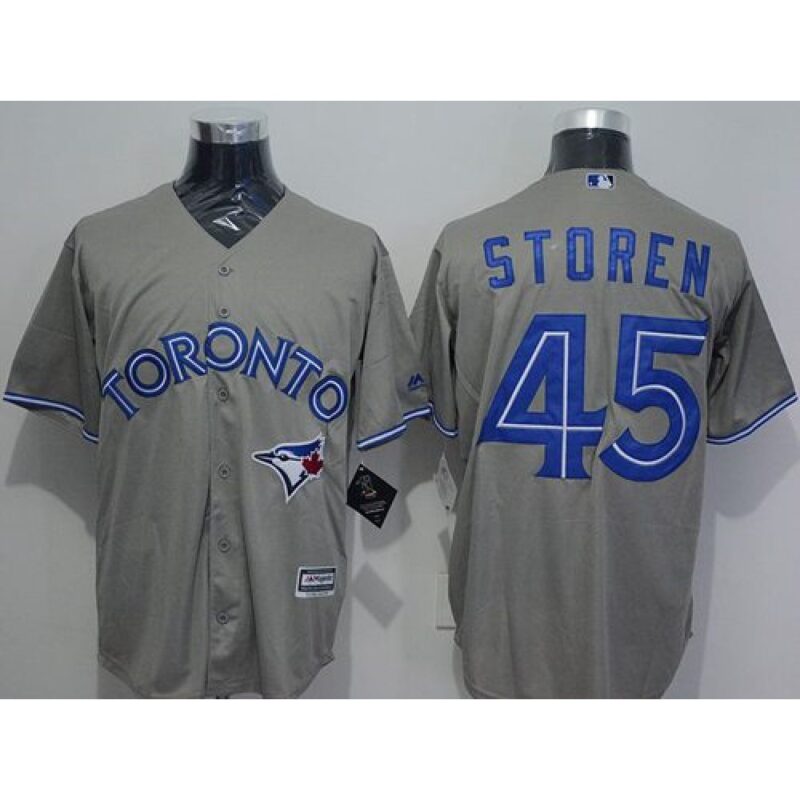 6863685f5b842_1 Blue Jays #45 Drew Storen Grey New Cool Base Stitched MLB Jersey