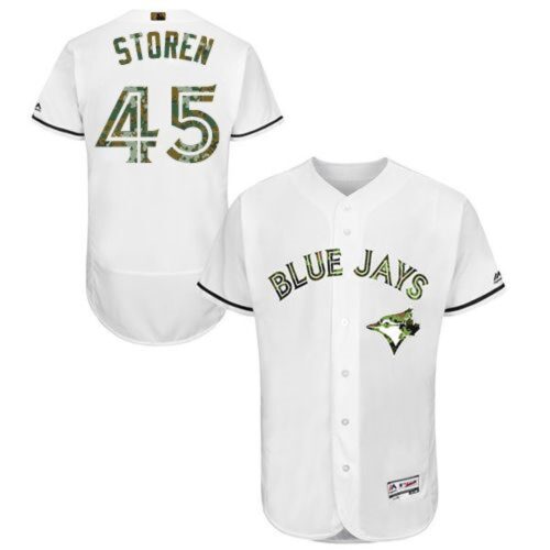68636862bf057_1 Blue Jays #45 Drew Storen White Flexbase Authentic Collection 2016 Memorial Day Stitched MLB Jersey