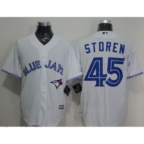 686368693a3a1_1 Blue Jays #45 Drew Storen White New Cool Base Stitched MLB Jersey