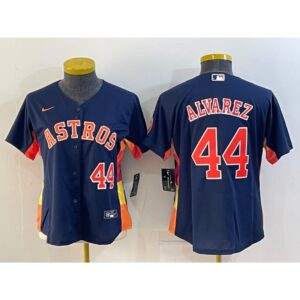 686368e4ef2c7_1 Women's Houston Astros #44 Yordan Alvarez Navy With Patch Cool Base Stitched Baseball Jersey(Run Small)
