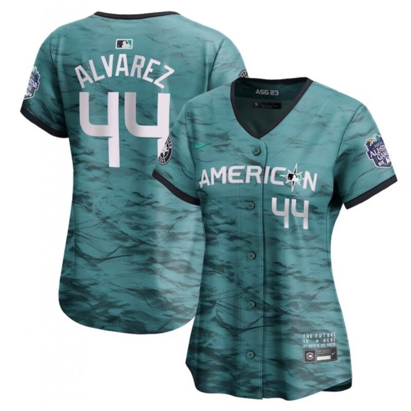 686368f370ea5_1 Women's Houston Astros #44 Yordan Alvarez Teal 2023 All-star Stitched Baseball Jersey(Run Small)