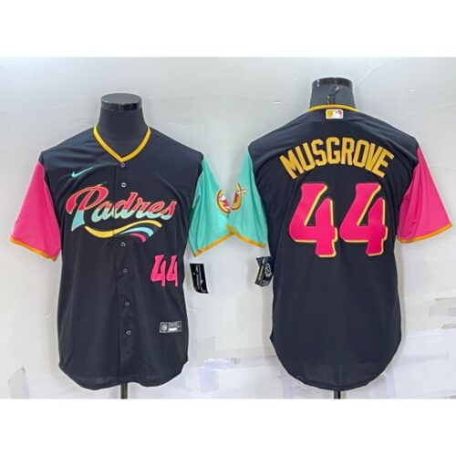 686369073553d_1 Men's San Diego Padres #44 Joe Musgrove 2022 Black City Connect Cool Base Stitched Jersey