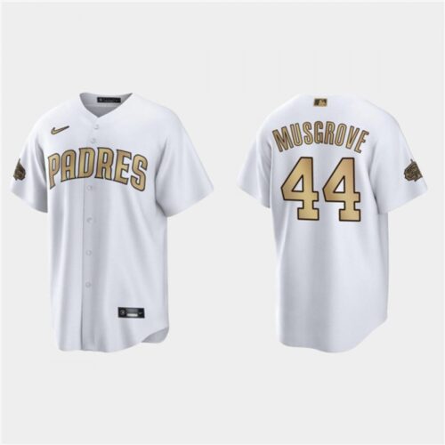 6863690ad6ffa_1 Men's San Diego Padres #44 Joe Musgrove 2022 All-Star White Cool Base Stitched Baseball Jersey