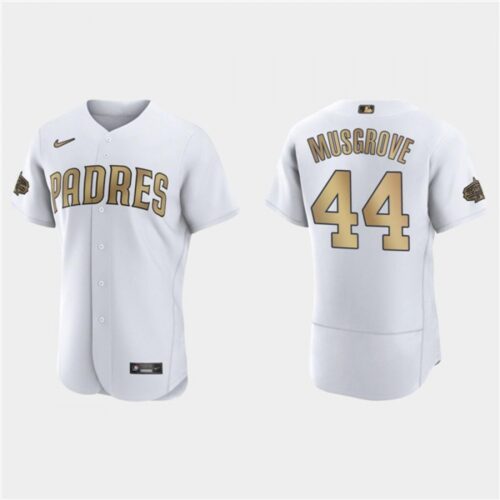68636915a2ce8_1 Men's San Diego Padres #44 Joe Musgrove 2022 All-Star White Flex Base Stitched Baseball Jersey