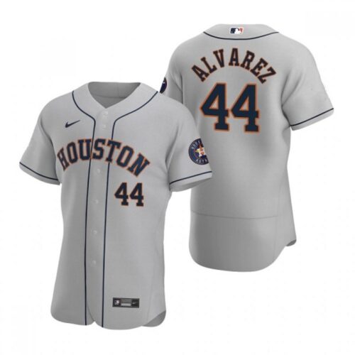 6863694fc4941_1 Men's Houston Astros #44 Yordan Alvarez Gray Flex Base Stitched Jersey