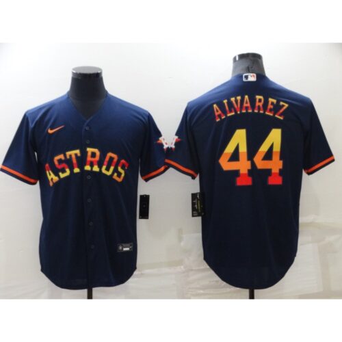 6863698be75f6_1 Men's Houston Astros #44 Yordan Alvarez 2022 Navy Cool Base Stitched Jersey