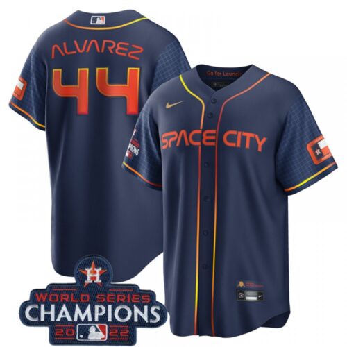 6863699981c7b_1 Men's Houston Astros #44 Yordan Alvarez Navy 2022 World Series Champions City Connect Stitched Baseball Jersey