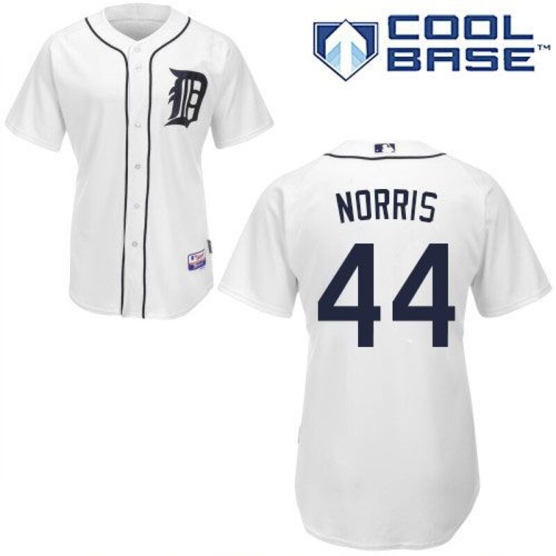 686369d9c08e2_1 Tigers #44 Daniel Norris White Cool Base Stitched MLB Jersey