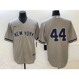 686369f1c63a2_1 Men's New York Yankees #44 Reggie Jackson Gray Cool Base Stitched Baseball Jersey