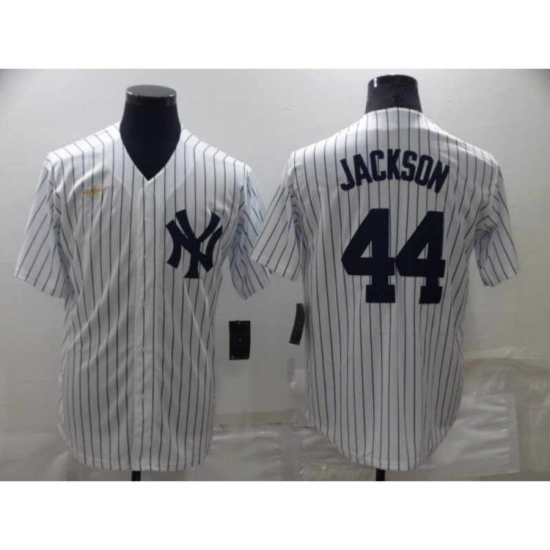 686369f59b534_1 Men's New York Yankees #44 Reggie Jackson White Cool Base Stitched Baseball Jersey