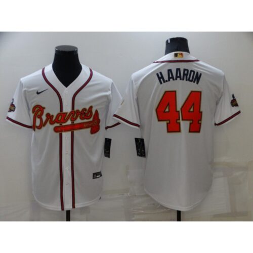 68636b3298bd1_1 Men's Atlanta Braves #44 Hank Aaron 2022 White/Gold World Series Champions Program Cool Base Stitched Baseball Jersey