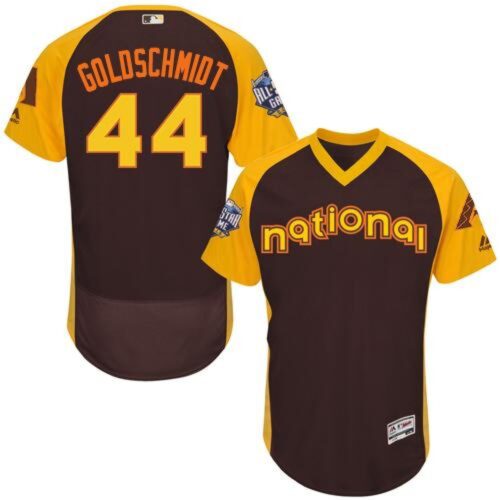 68636cc75d69d_1 Diamondbacks #44 Paul Goldschmidt Brown Flexbase Authentic Collection 2016 All-Star National League Stitched MLB Jersey