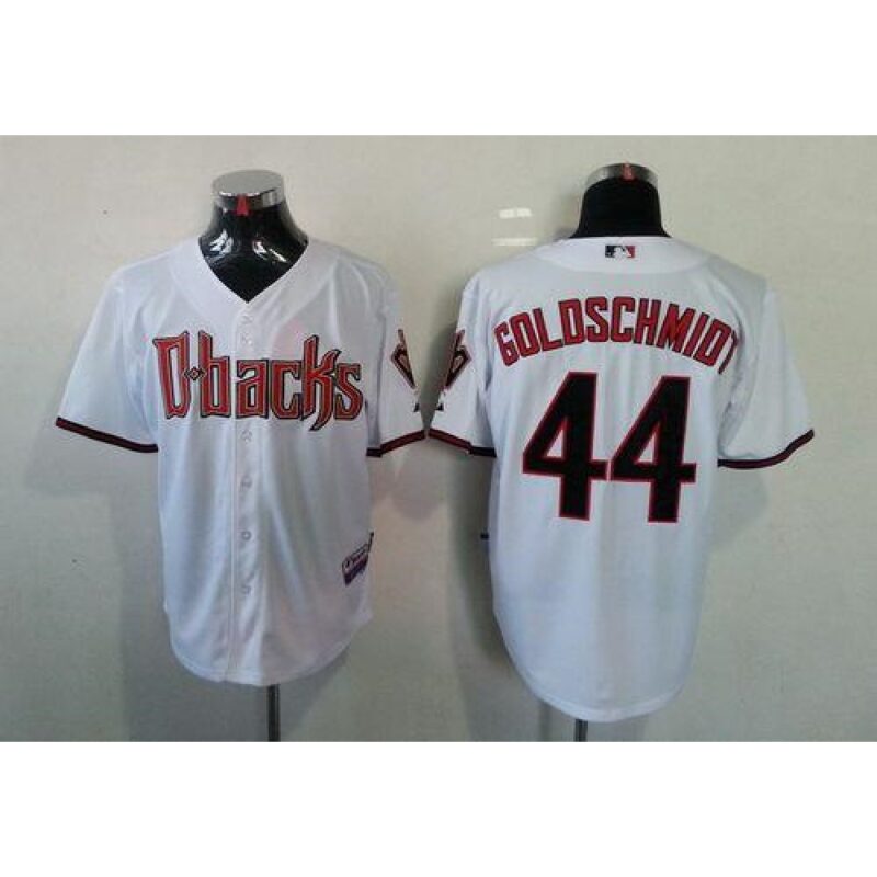 68636cf3a3480_1 Diamondbacks #44 Paul Goldschmidt White Cool Base Stitched MLB Jersey