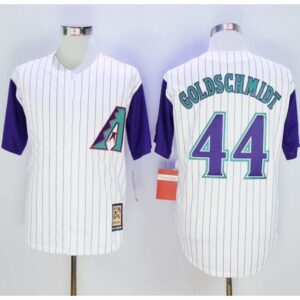 68636cf79e1d0_1 Diamondbacks #44 Paul Goldschmidt White Hall Of Fame Cool Base Stitched MLB Jersey