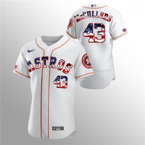 68636d20ee5e3_1 Men's Houston Astros #43 Lance McCullers White 2020 Stars & Stripes Flex Base Stitched Jersey