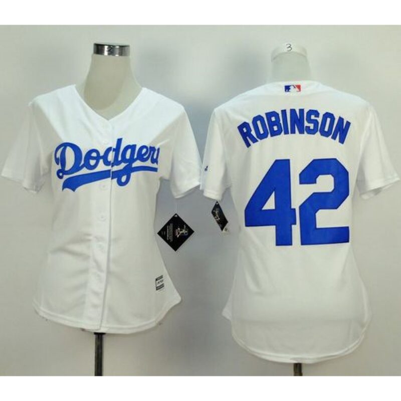 68636d5de73ba_1 Dodgers #42 Jackie Robinson White Home Women's Stitched MLB Jersey