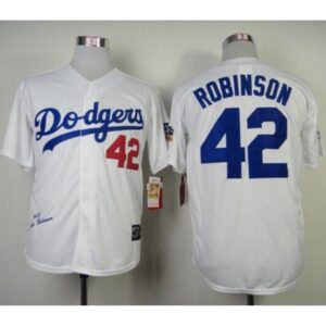 68636d6e65a5e_1 Youth Los Angeles Dodgers #42 Jackie Robinson White Throwback Stitched MLB Jersey