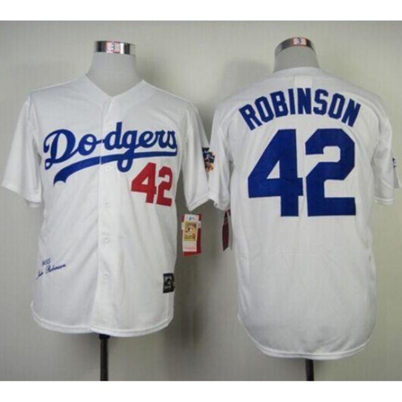 68636d7117f3c_1 Toddler Los Angeles Dodgers #42 Jackie Robinson White Throwback Stitched MLB Jersey