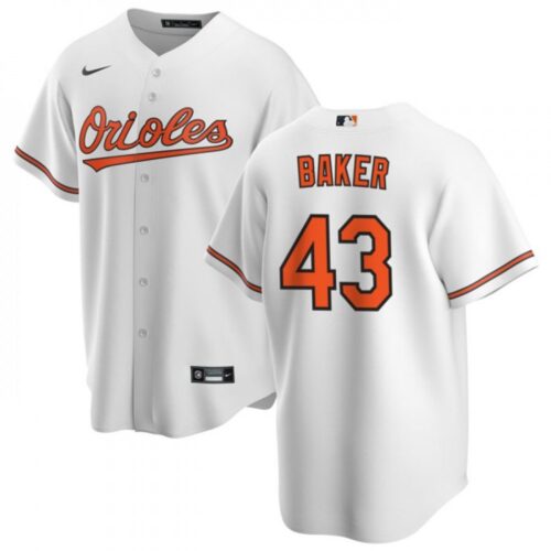 68636d77652a0_1 Men's Baltimore Orioles #43 Bryan Baker White Cool Base Stitched Jersey