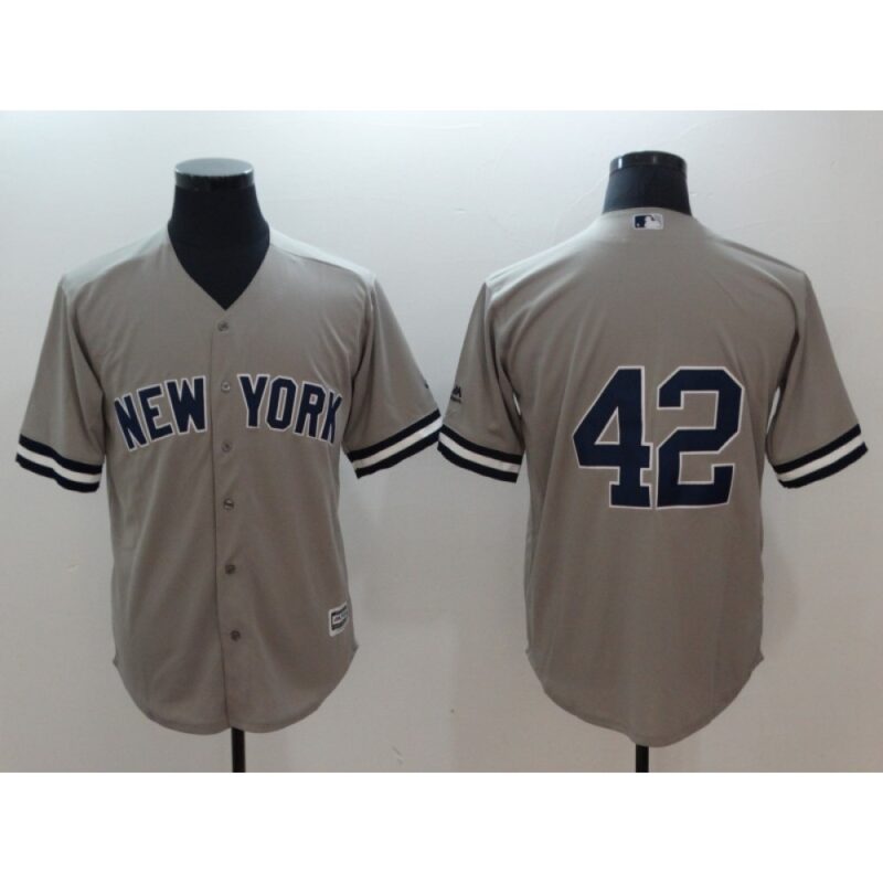 68636d842b16f_1 Men's New York Yankees #42 Mariano Rivera Gray Cool Base Stitched MLB Jersey