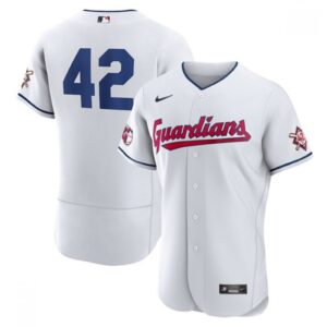 68636de8a66f3_1 Men's Cleveland Guardians #42 Jackie Robinson White Flex Base Stitched Jersey