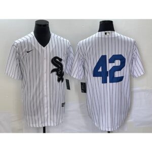 68636dee956fd_1 Men's Chicago White Sox #42 Jackie Robinson White Cool Base Stitched Jersey