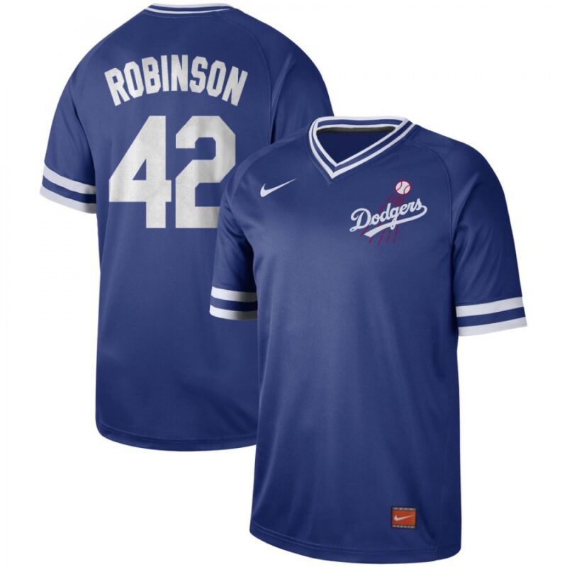 68636e0c4bb71_1 Men's Los Angeles Dodgers #42 Jackie Robinson Blue Cooperstown Collection Legend Stitched MLB Jersey