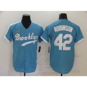 68636e0f85011_1 Men's Los Angeles Dodgers #42 Jackie Robinson Throwback Blue Cool Base Stitched Jersey
