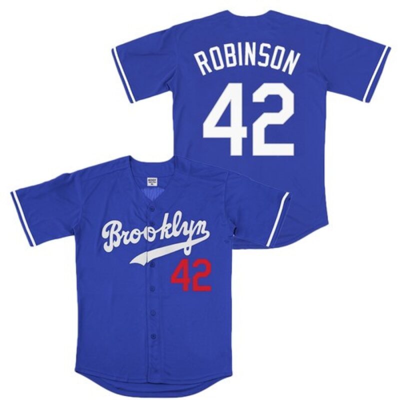 68636e15e6335_1 Men's Los Angeles Dodgers #42 Jackie Robinson Blue Cool Base Stitched Jersey