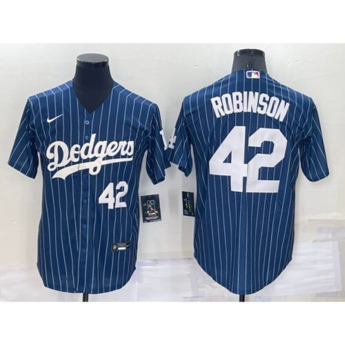 68636e4196a48_1 Men's Los Angeles Dodgers #42 Jackie Robinson Navy Cool Base Stitched Jersey