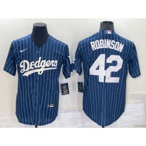 68636e44e426c_1 Men's Los Angeles Dodgers #42 Jackie Robinson Navy Cool Base Stitched Jersey